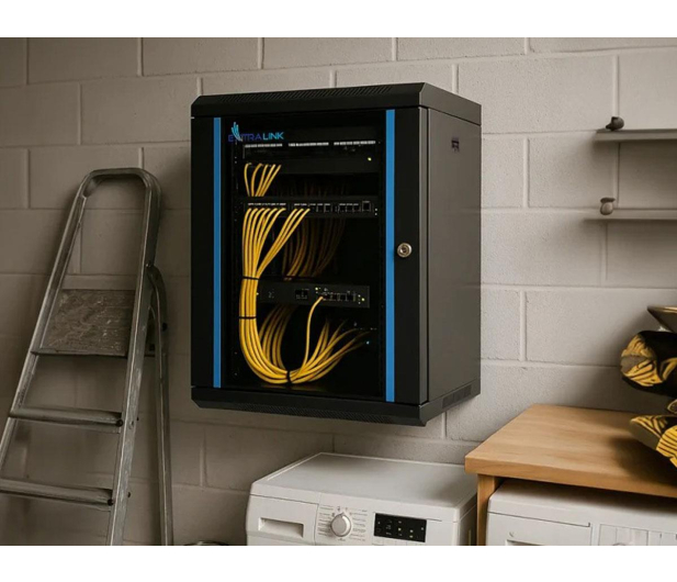 ExtraLink Lite 9U 530x400 Czarna wisząca - 1484054 - zdjęcie 7